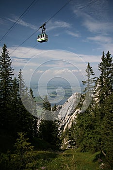 Cable-car in the Alps