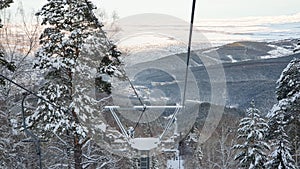 cable car, Altai Territory, Belokurikha resort, Mount Tserkovka