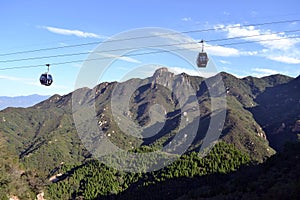 The cable car around Great Wall of China. Pic was taken in Badaling, September 2017