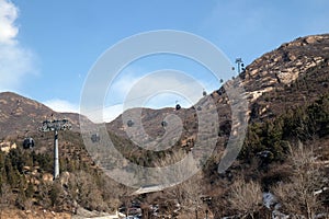 Cable car at the Badaling Great Wall, China