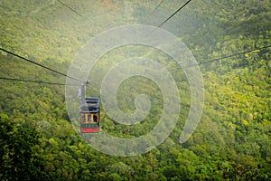 Cable car cabin on Mount Isabel de Torres, Puerto Plata, Dominic