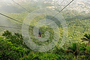 Cable car cabin on Mount Isabel de Torres, Puerto Plata, Dominic