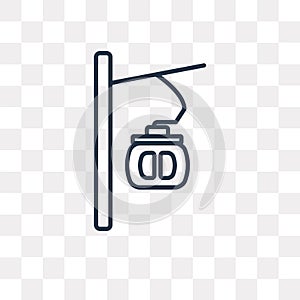 Cable car cabin vector icon isolated on transparent background,