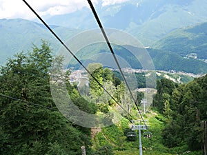 Cable car, cable car, cable car, mountain road