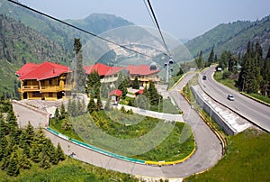 Cable car and car-way