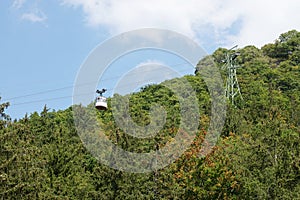 Cable car or funicular