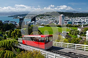 Cable Car Gondola in Welligton Gardens, New Zealand