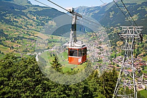 Cable Car in Grindelwald, Bern Canton, Switzerland