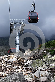 Cable car in the High Tatras