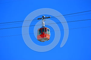 Cabin of the cable car in zacatecas mexico I