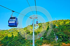 Cable car in Kyaiktiyo, Myanmar