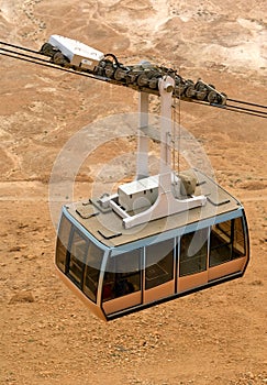 Cable car in Masada