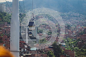 Cable car in Medellin photo