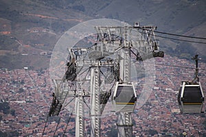 Cable car in Medellin photo