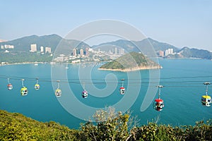 Cable car at ocean park hong kong