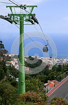 Cable car over Funchal, Madeira