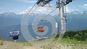 Cable car resort `Alpica.` Esto-Sadok, Sochi, Russia