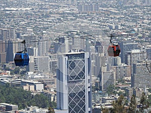 Cable car in Santiago, Chile