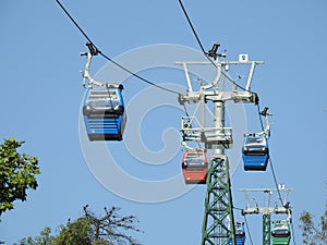 Cable car in Santiago, Chile