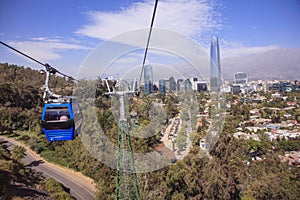 Cable car in Santiago de Chile