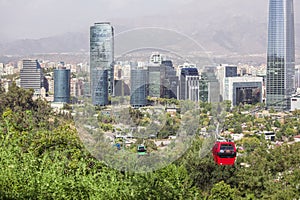 Cable car in Santiago de Chile