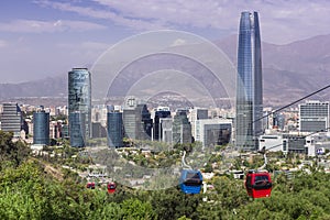 Cable car in Santiago de Chile