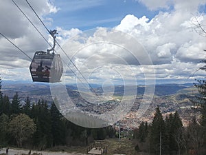 Cable car in Sarajevo, Bosnia photo