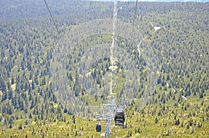 Cable car from Schneekoppe