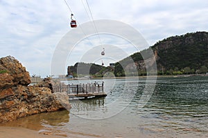 Cable Car in Seaquarium , China, Dalian Ocean Park