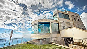 Cable car station on the mountain Sdr in Dubrovnik