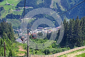 Cable car on Stubnerkogel mountain Bad Gastein