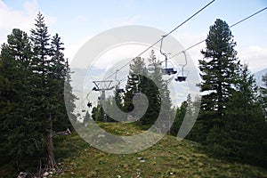 A cable car to Graukogel, Bad Gastein, Austria