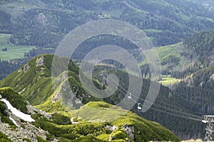 Cable car to Kasprowy Wierch with a beautiful view of the Tatra National Park