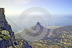 Cable Car to the peak of Table Mountain to witness the phenomenal views over Cape Town and Table Bay, South Africa