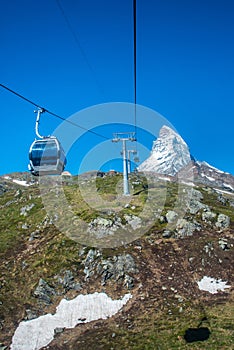 Cable car to top of the Matterhorn