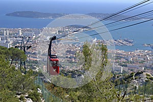 Cable car in Toulon