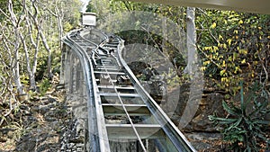 Cable Car way to Phra Nakhon Khiri mountains ,Phetchaburi Thailand