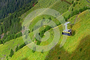 Cable car from Wengen to Mannlichen, Switzerland