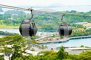 Cable Cars in Sentosa