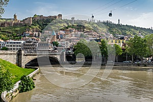 Cable Cars Tbilisi Georgia Europe