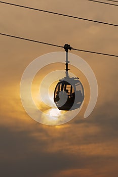 Cable Cars to Tianmen Mountain in the Mist , Zhangjiajie, China