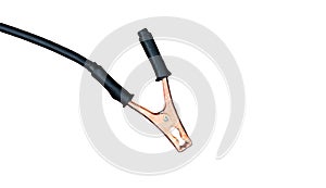 The cable clamp electrical ground connection.