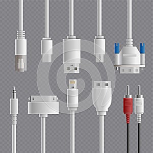 Cable Connectors Transparent Set