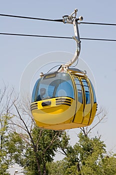 Cable gondola car.