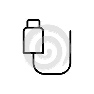 Cable icon flat vector template design trendy