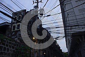 Cable mess in Manila