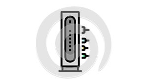 cable modem color icon animation