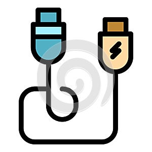 Cable network icon vector flat