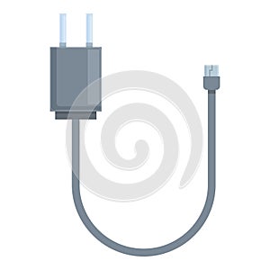 Cable phone charger icon cartoon vector. Cord device