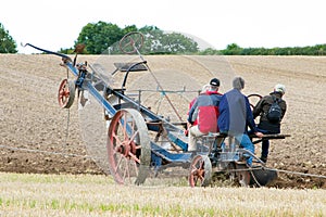 Cable pulled plough at Dorset steam fair